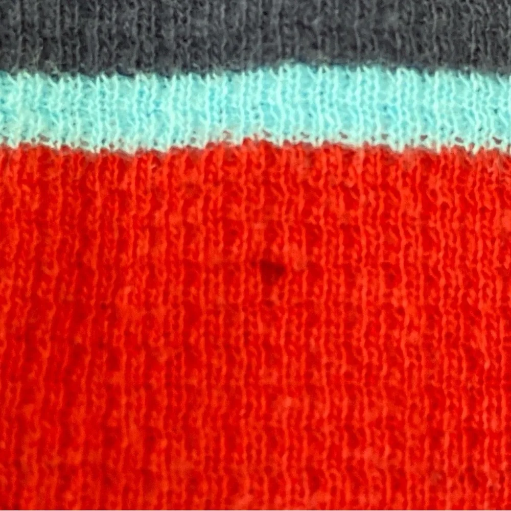 OshKosh B’gosh Boys Size 5 Red Navy Striped Thermal Shirt Long Sleeve Cotton